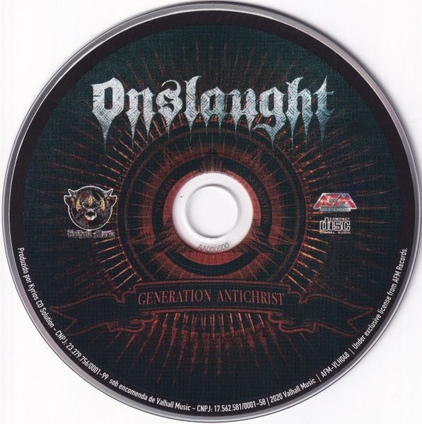 Miniatura: CD Onslaught Generation Antichrist 2020 Com OBI Novo Lacrado