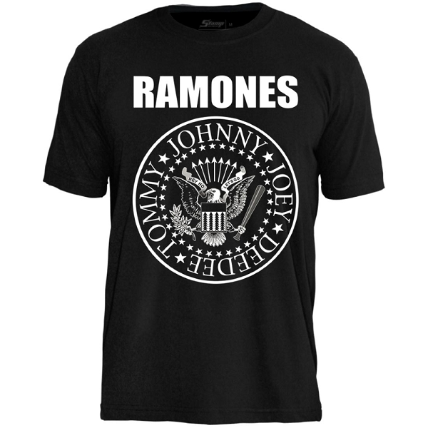 Miniatura: Camiseta Ramones Hey Ho Lets Go Preto TS1376
