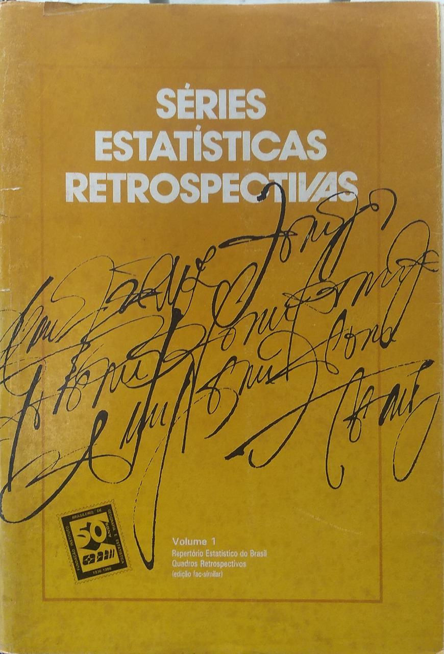 Livro Kit Séries Estatísticas Retrospectiva Vários 4116