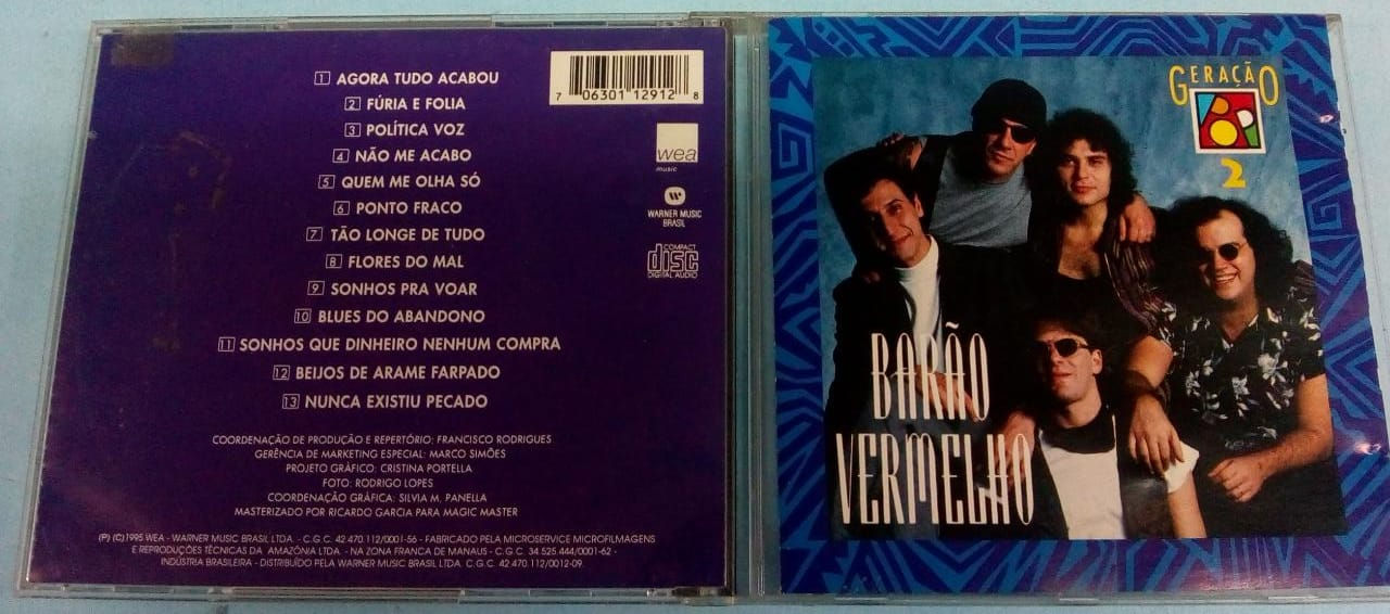 Cd Usado Barão Vermelho Geração Pop 2 MB CDU4055