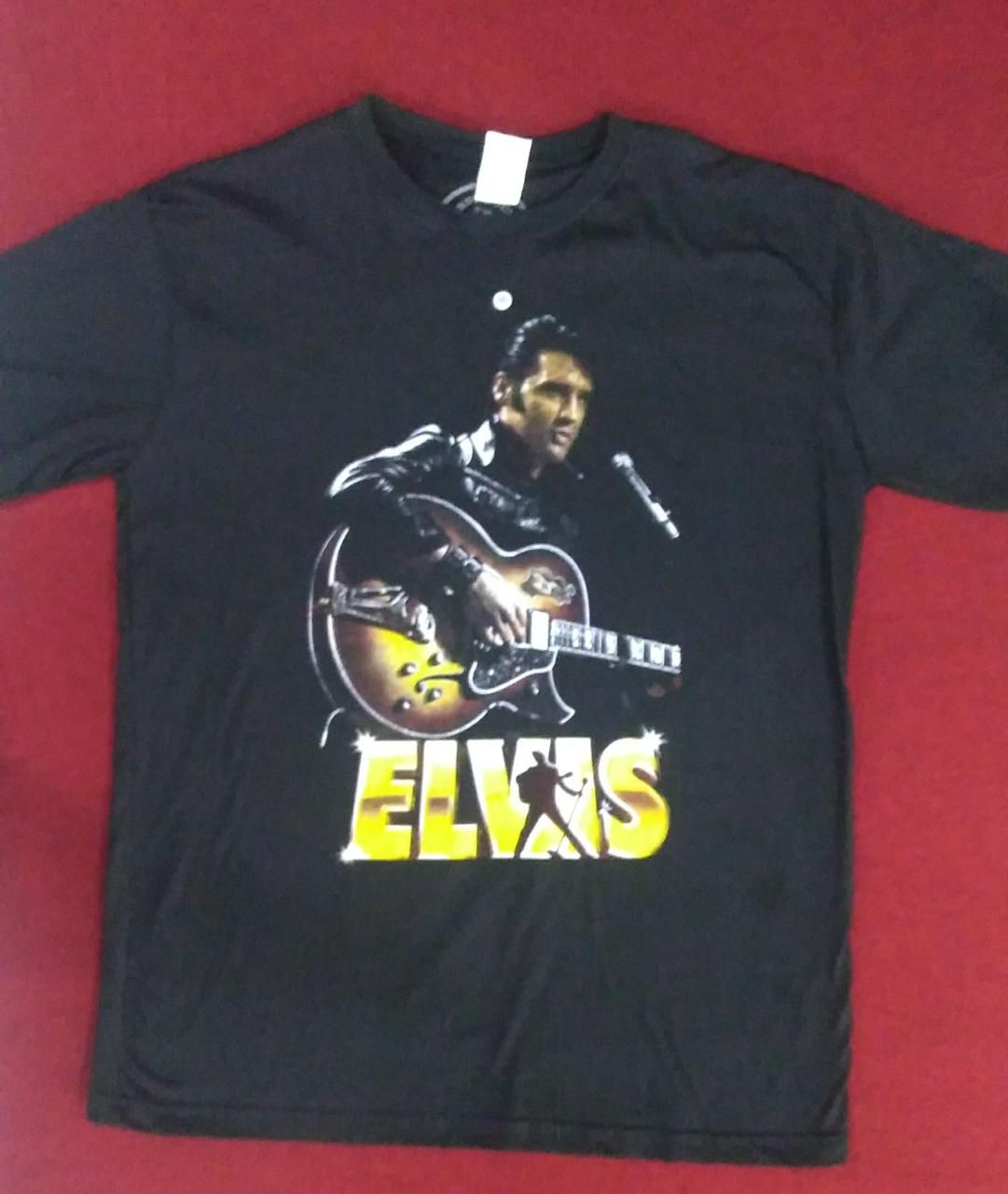 Camiseta Elvis Presley Guitarra Eletrica Jhony Rocket JR06