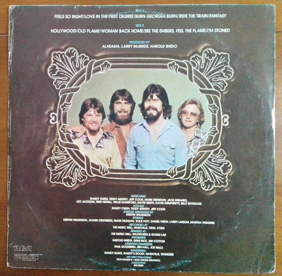 Miniatura: Vinil Lp Alabama Feels So Right Muito Bom Estado