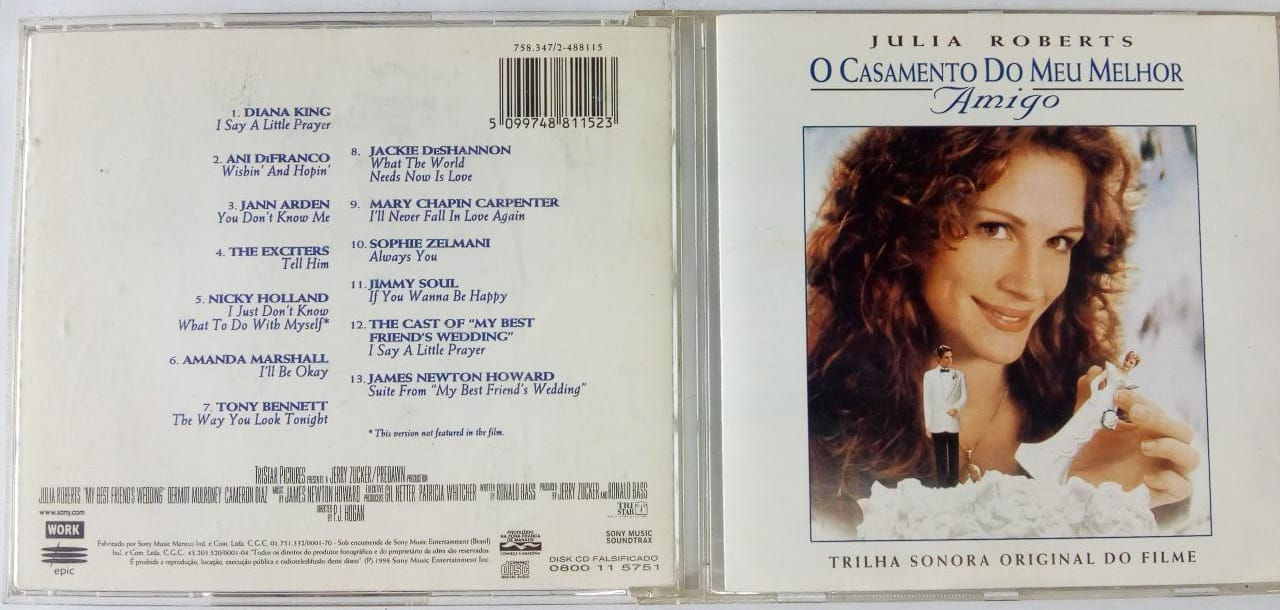 Cd Usado O Casamento Do Meu Melhor Amigo Trilha CDU5019