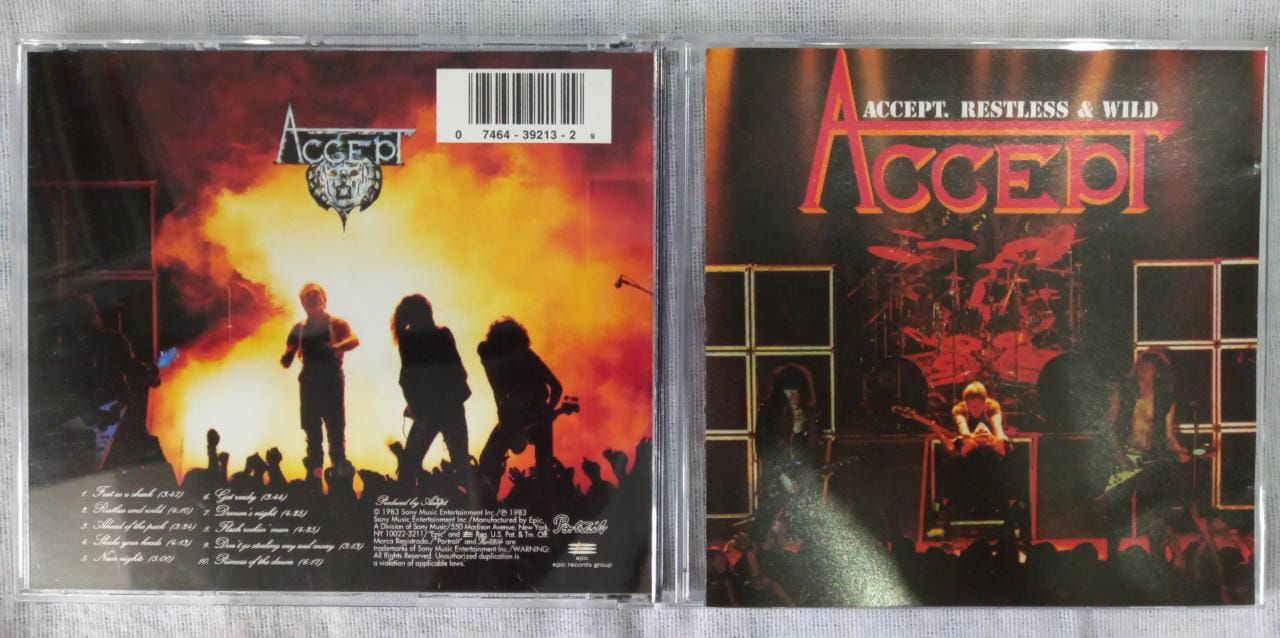 Cd Usado Accept Restless And Wild Importado CDU6931