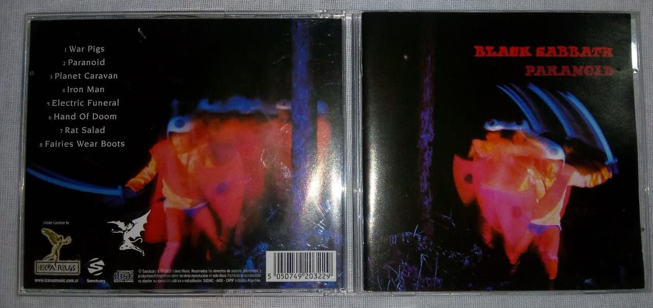 Cd Usado Black Sabbath Paranoid Importado Arg Exc CDU6451