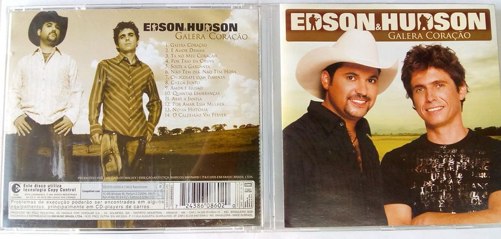 Cd Usado Edson E Hudson Galera Coração MB CDU4926