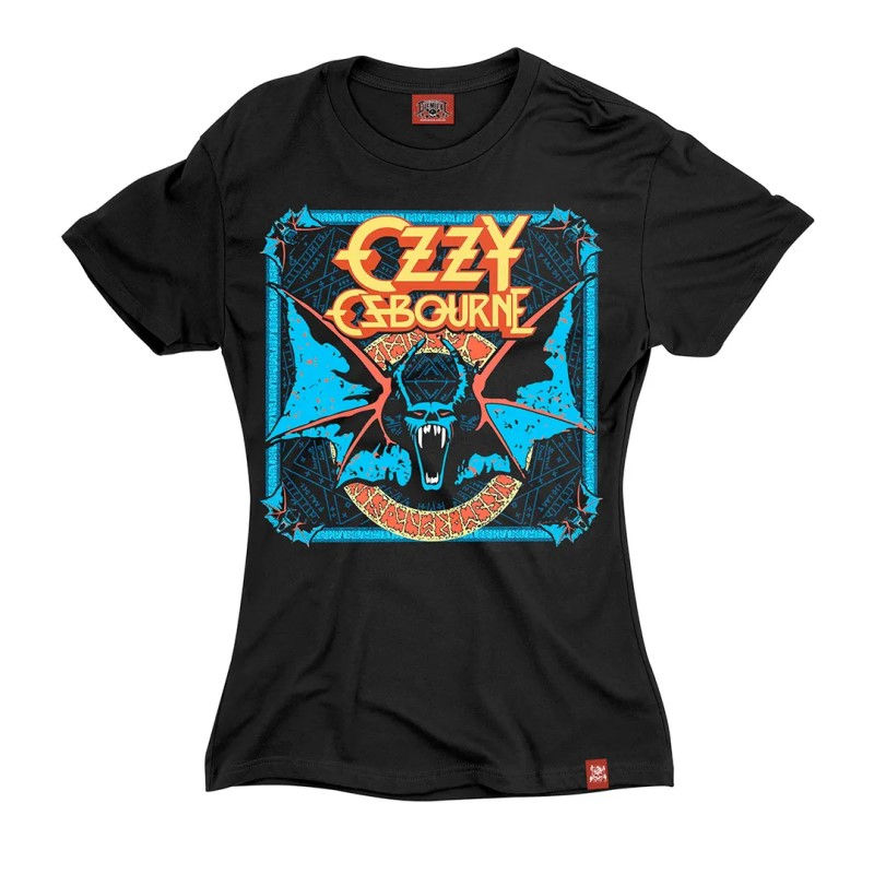 Miniatura: Camiseta Feminina Ozzy Morcego Preto Baby Look Chemic C2772