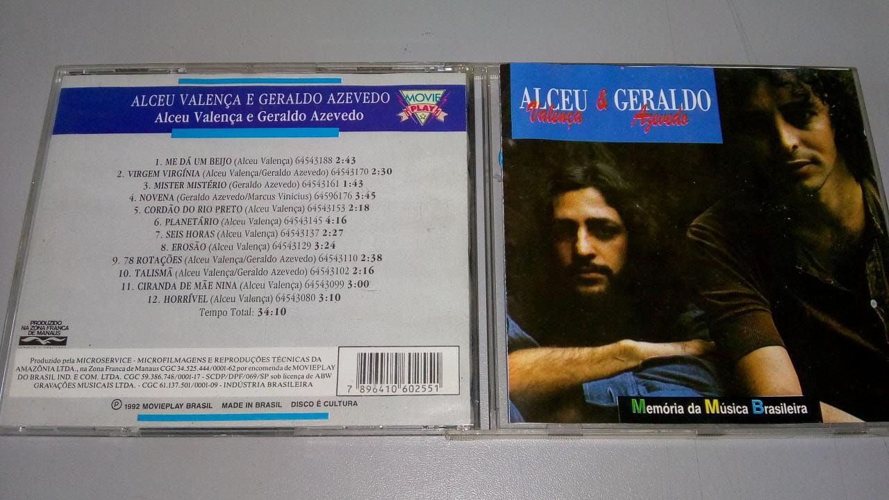 Cd Usado Alceu Valença e Geraldo Azevedo Memória Da CDU982
