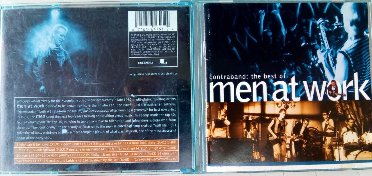 Cd Usado Men At Work Contraband The Best Of Import CDU4356