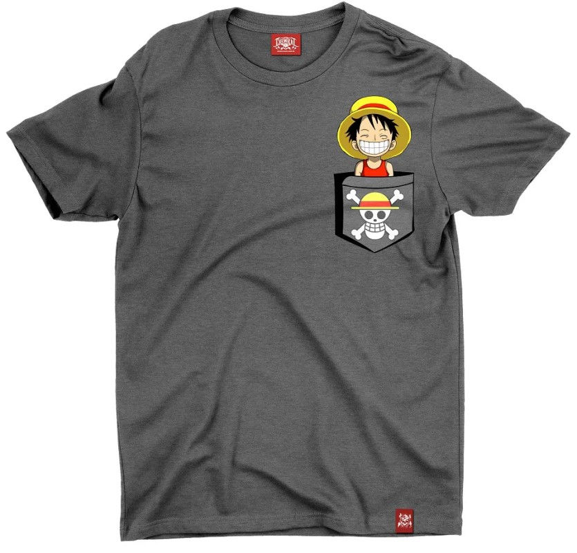 Miniatura: Camiseta Monkey Luffy Hora De Aventura Chumbo Chemical C3093