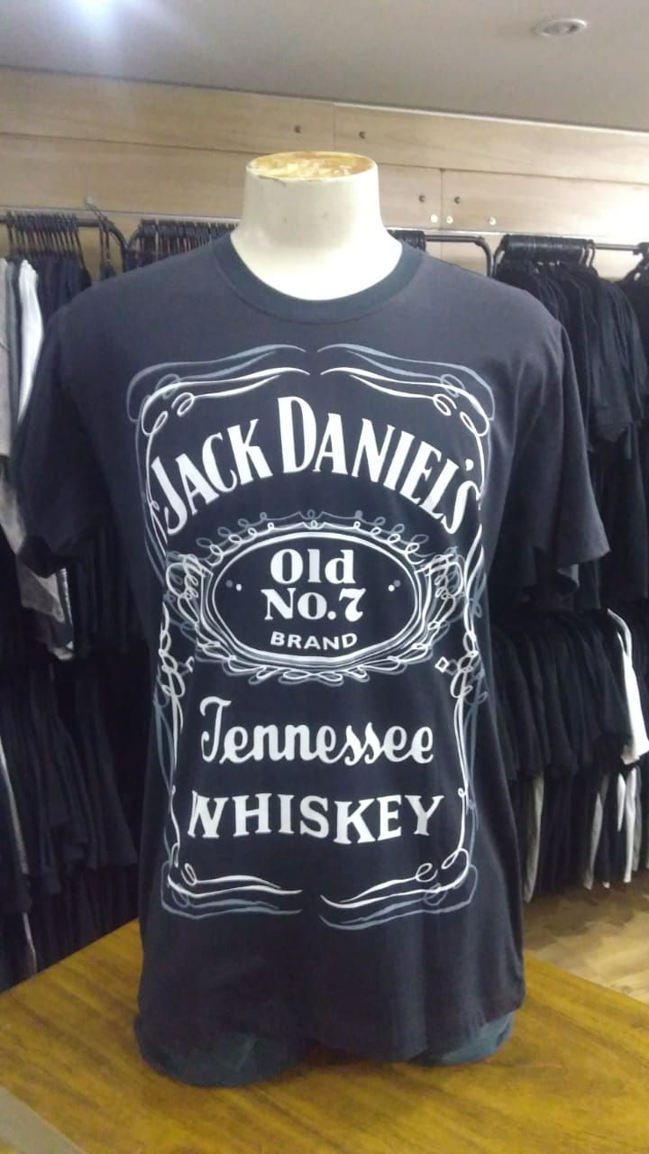 Camiseta Jack Daniel's Logo Preto Rock Store RSD01
