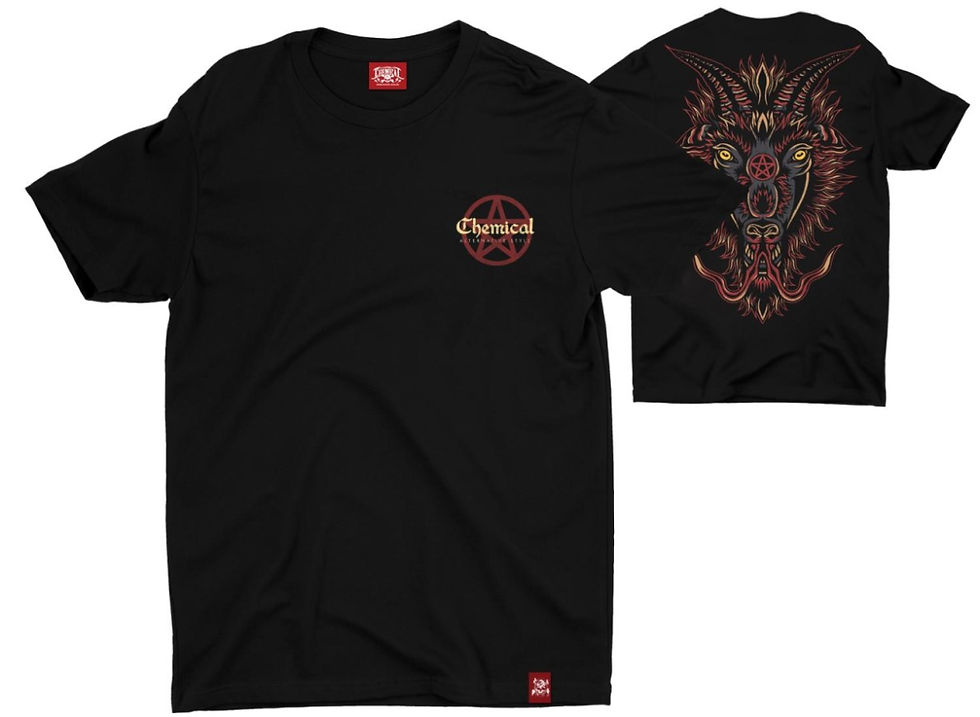 Camiseta Baphomet Chemi Preto C3240
