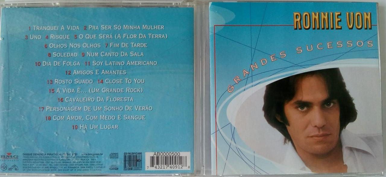 Cd Usado Ronnie Von Grandes Sucessos Raro MB CDU4872