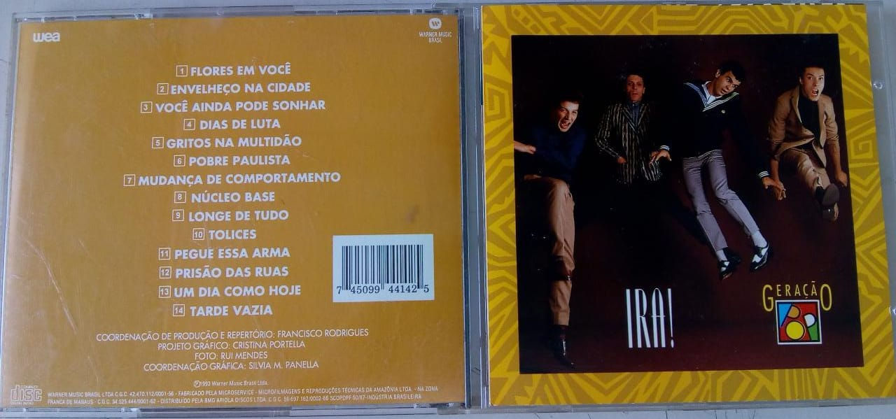 Cd Usado Ira Geração Pop CDU4768