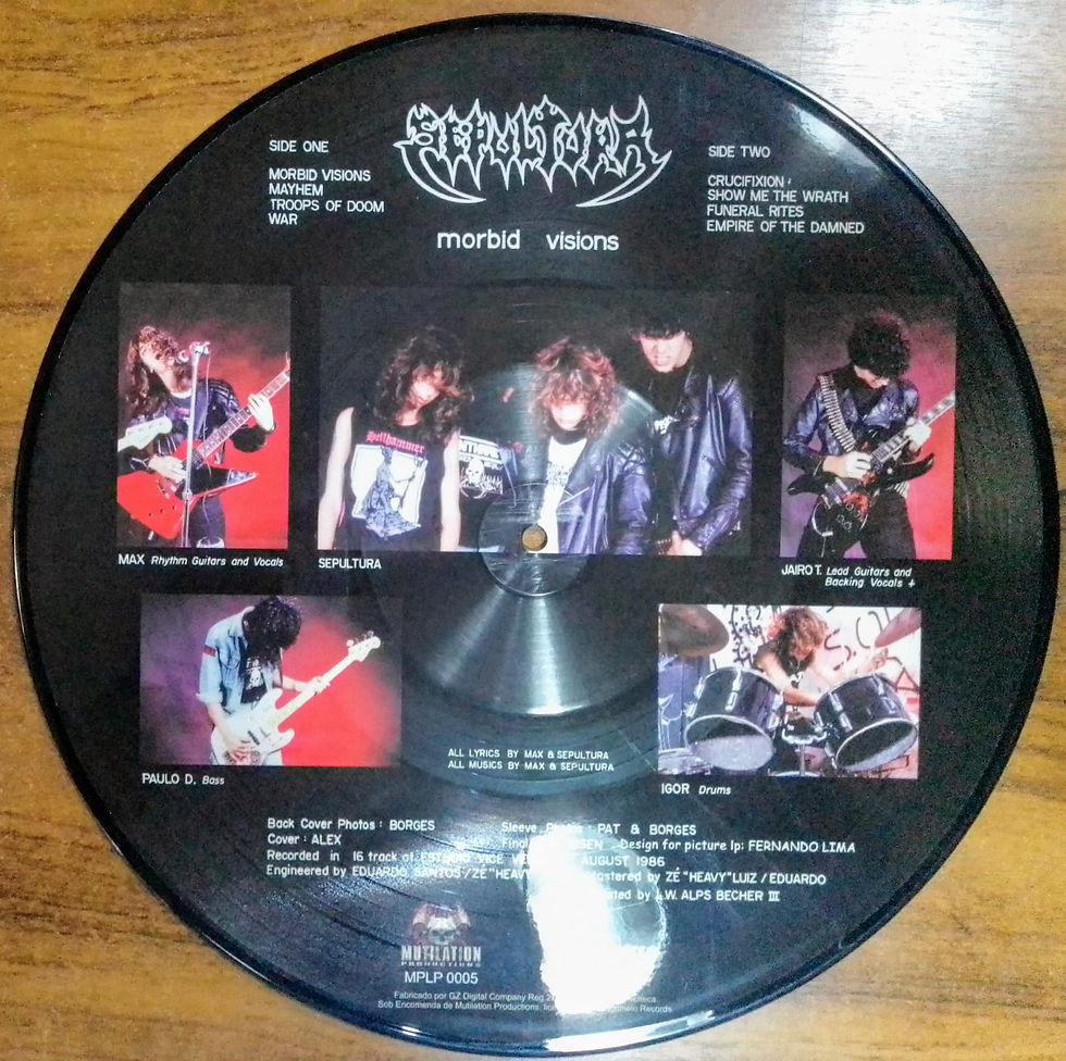 Miniatura: Vinil Lp Sepultura Morbid Visions Picture Edition Limited