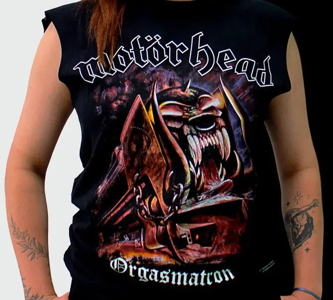 Regata Motorhead Orgasmatron Slim Preto OF0284