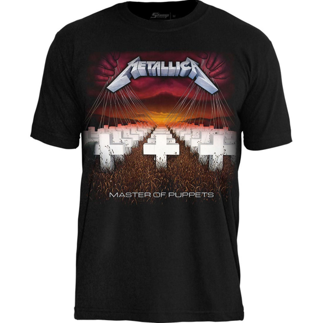 Camiseta Metallica Master Puppets Plus Size Preto PSM1433
