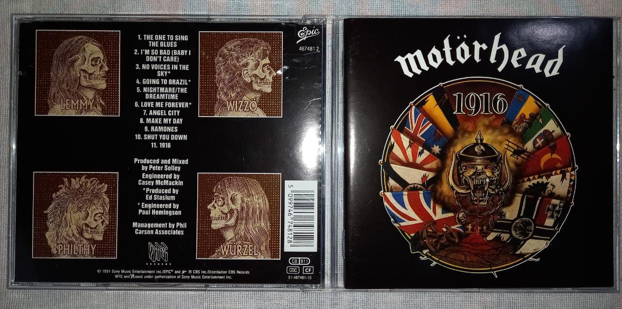 Cd Usado Motorhead 1916 Importado Excelente CDU6940