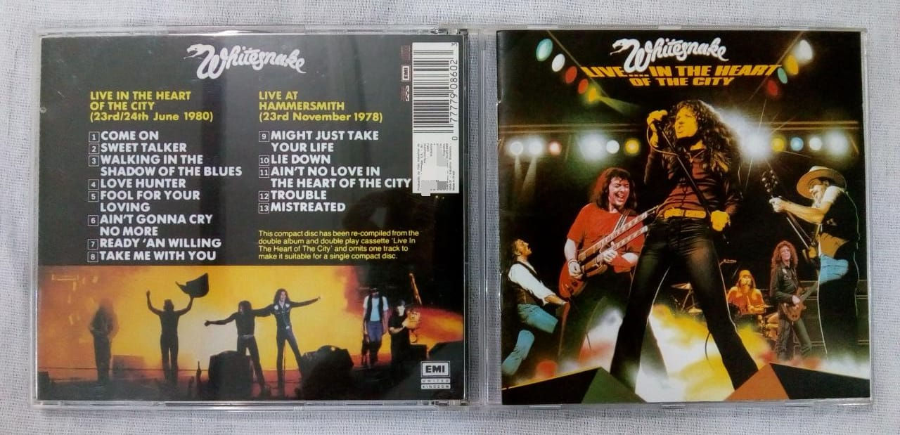 Cd Usado Whitesnake Live In The Heart Of The Cit CDU5879