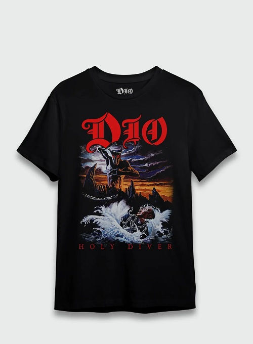 Camiseta Dio Holy Diver Preto Consulado OF0185