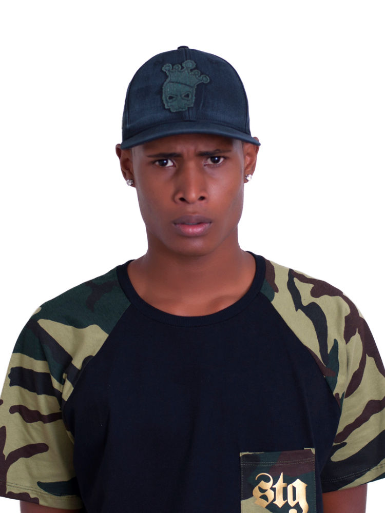 Boné Flex Green Skull Stooge TGSA38