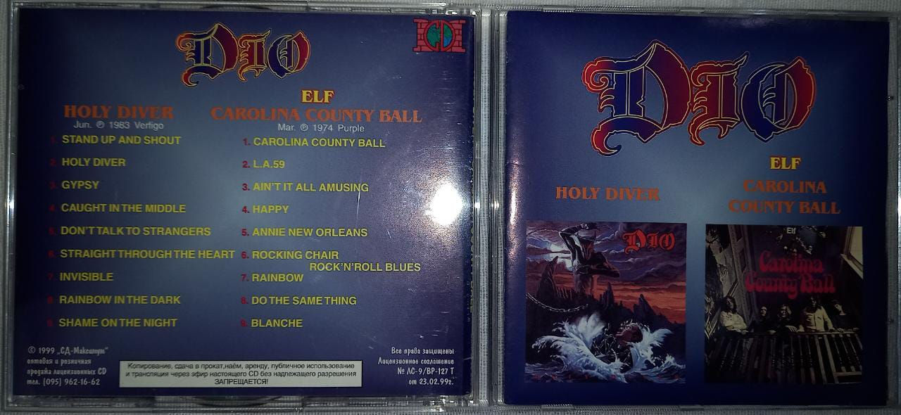 Cd Usado Dio ELF Holy Diver Carolina County Ball Imp CDU6822