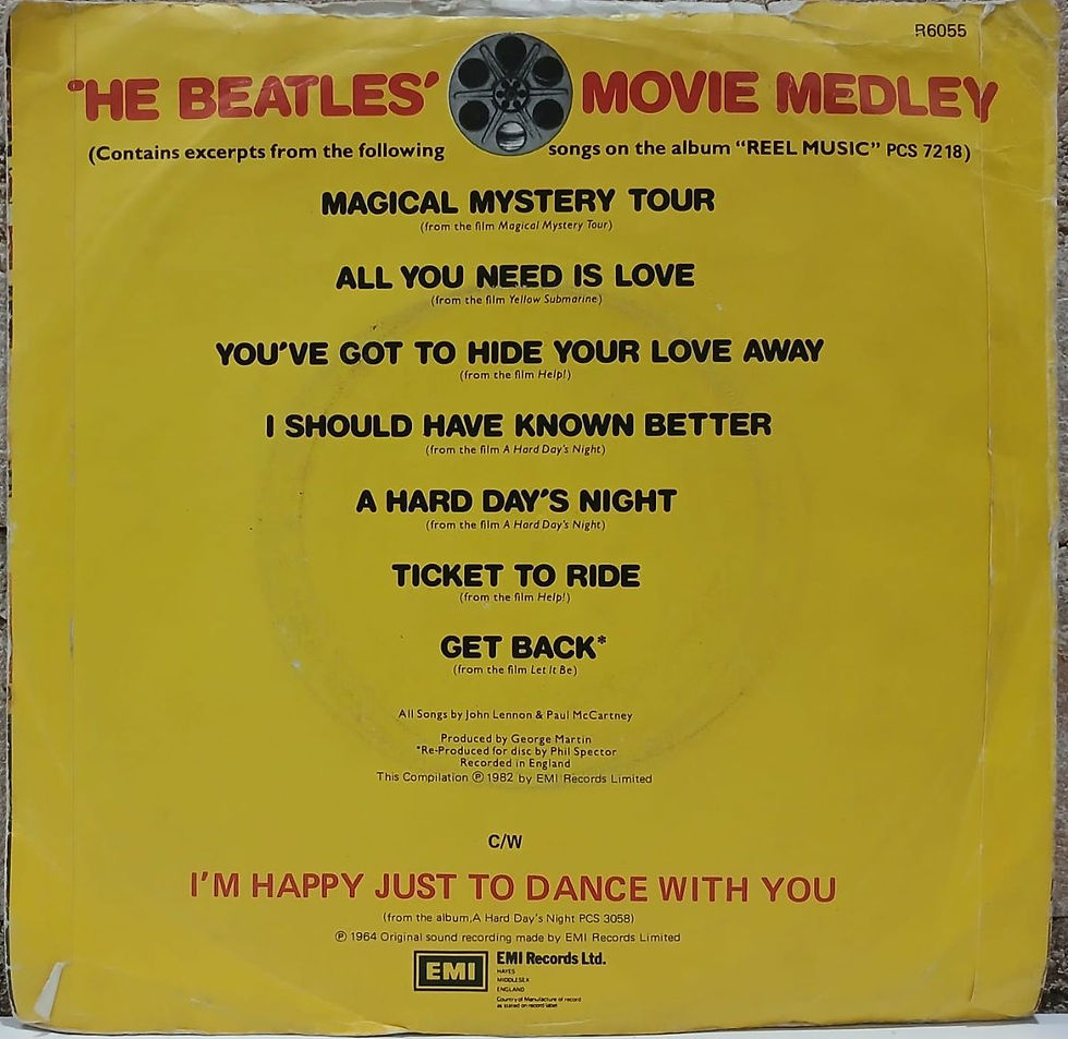 Miniatura: LP Compacto 7´´ Usado The Beatles Movie Medley MB Est. Jean