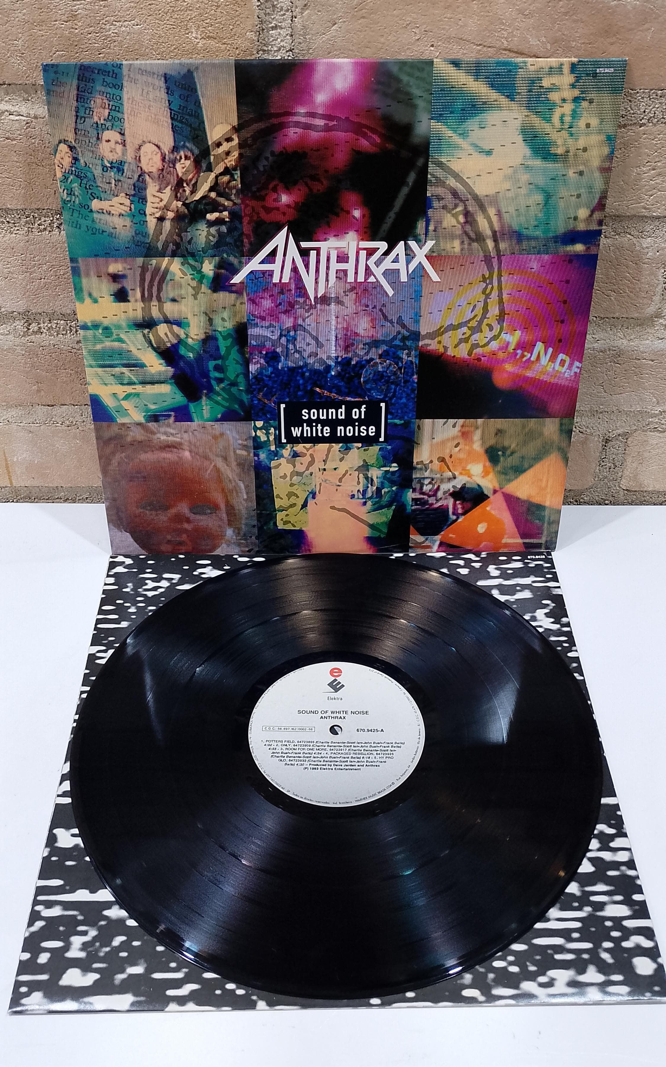 Vinil Lp Anthrax Sound of White Noise C/Encarte 1993