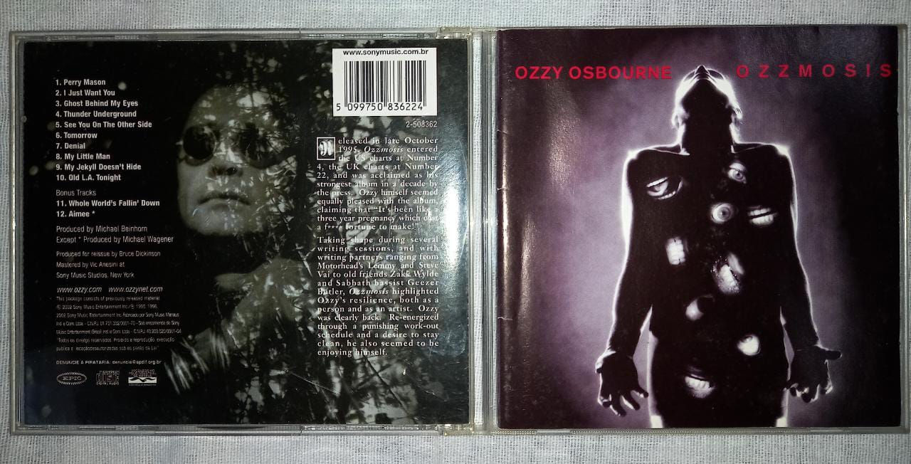 Cd Usado Ozzy Osbourne Ozzmosis Com Bônus cdu10230