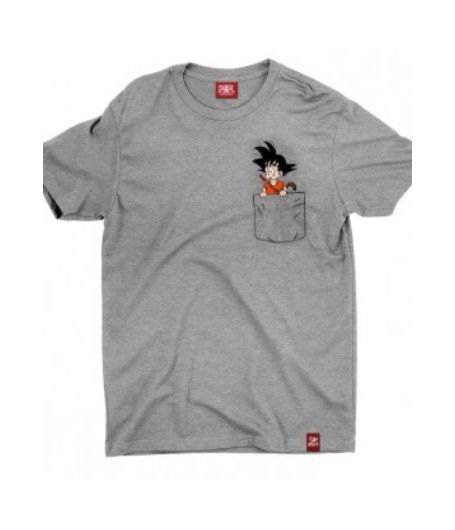 Camiseta Chest Goku Mescla Chemical C2420