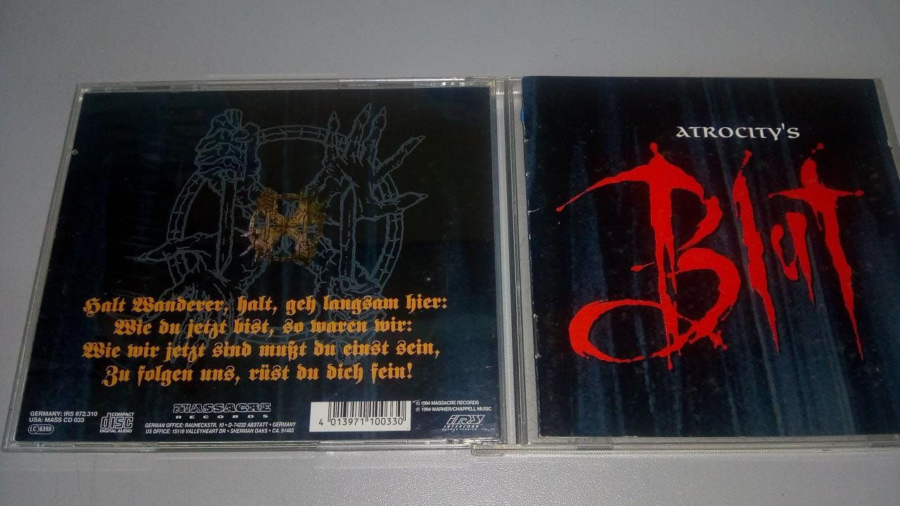 Cd Usado Atrocitys Blut Importado CDU086