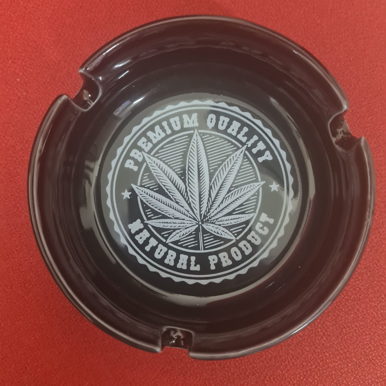 Cinzeiro Cannabis Natural Product Porcelana CIN02