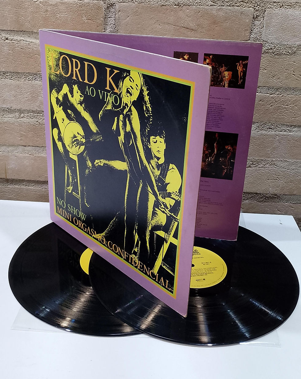 Vinil Lp Lord K Ao Vivo No Show Mini Orgasmo Duplo 1991