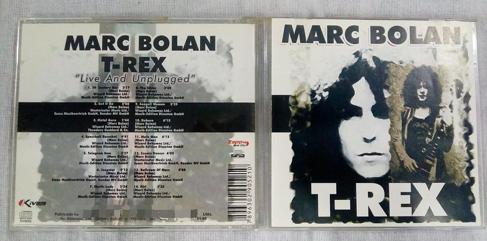 Cd Usado T Rex Marc Bolan Live And Unplugged MB CDU6285