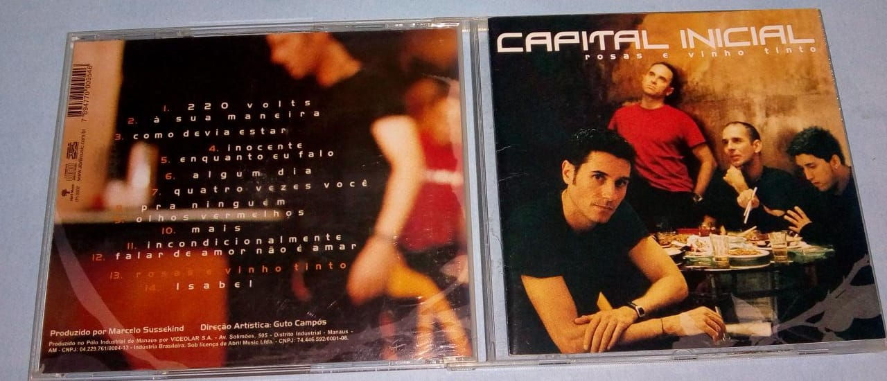 Cd Usado Capital Inicial Rosas E Vinho Tinto CDU1261