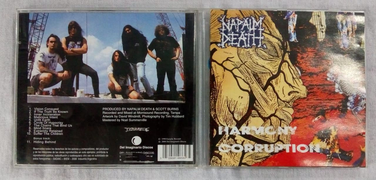 Cd Usado Napalm Death Harmony Corruption Importad Ex CDU6364