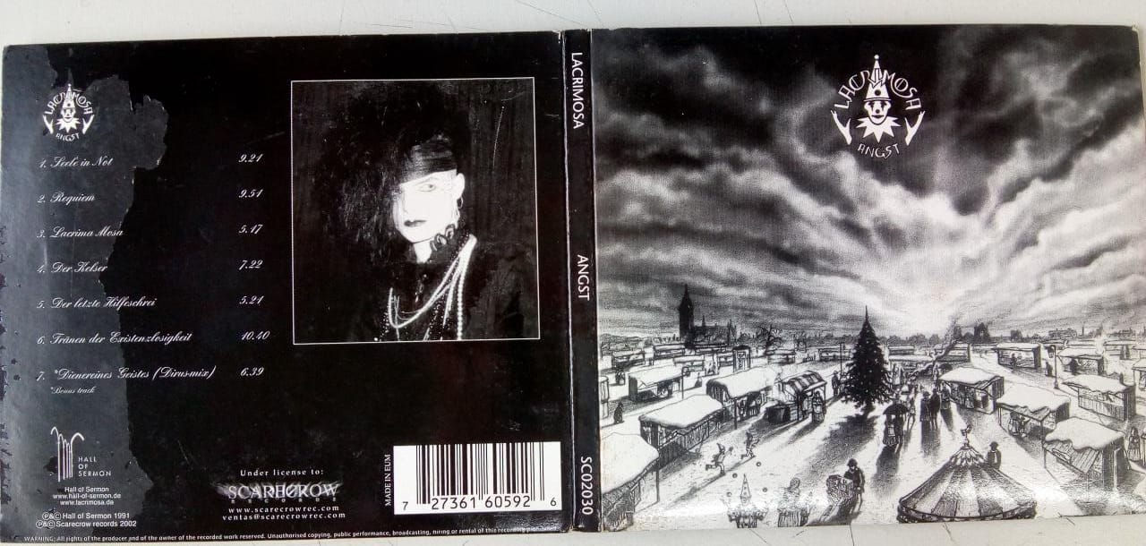 Cd Usado Lacrimosa Angst Bônus Digipack Importado MB CDU4342