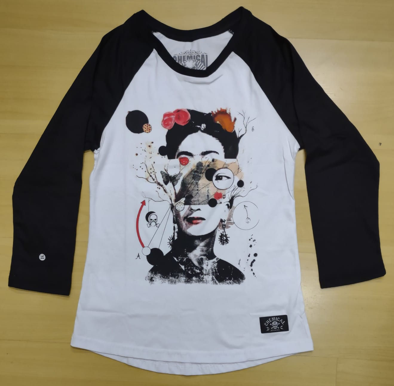 Camiseta Manga Longa Feminina Frida Raglan Chemical C2466
