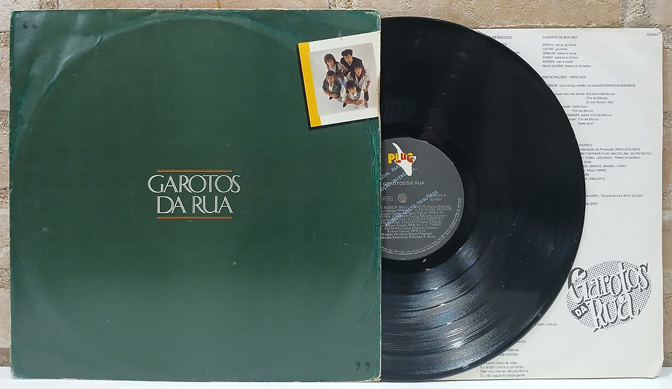 Vinil Lp Garotos da Rua Garotos da Rua C/Encarte 1987