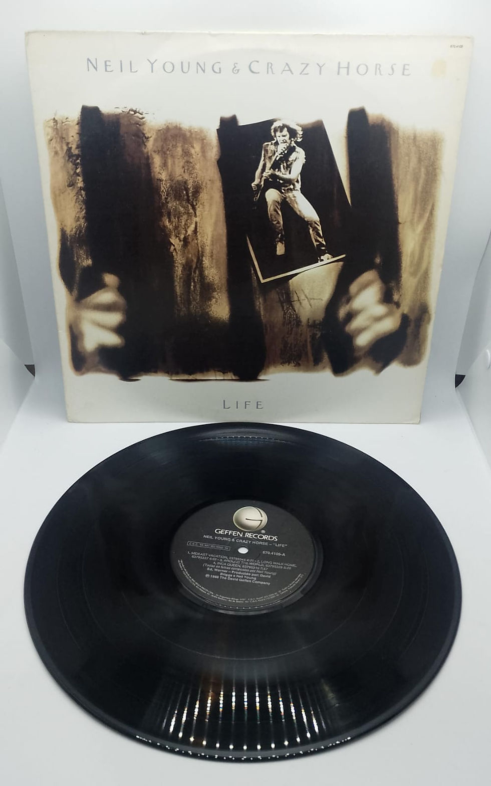 Vinil Lp Neil Young e Crazy Horse Life 1988