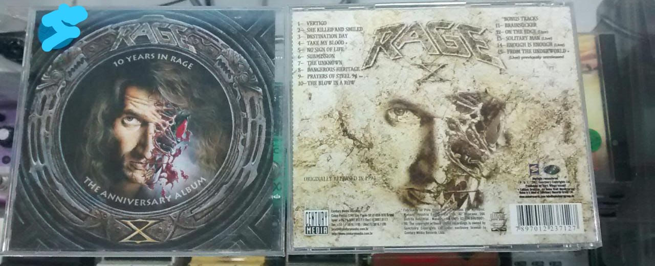 Cd Usado Rage 10 Years In Rage The Anniversary Bônus CDU2699