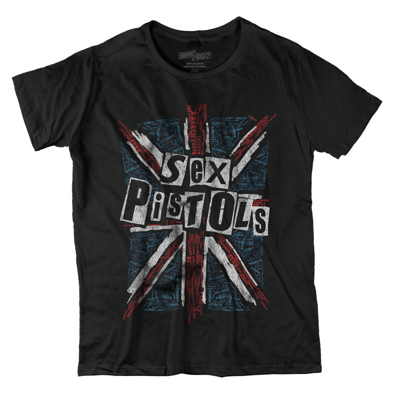 Camiseta Sex Pistols Bandeira F5384