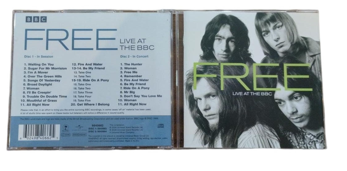 Cd Usado Free Live At The BBC Duplo CDU7158