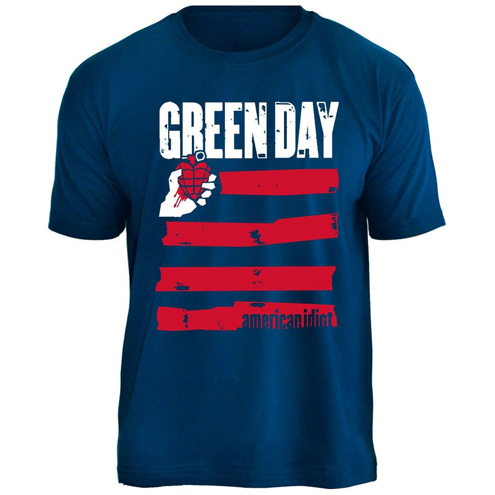 Miniatura: Camiseta Green Day American Idiot Azul TS1866
