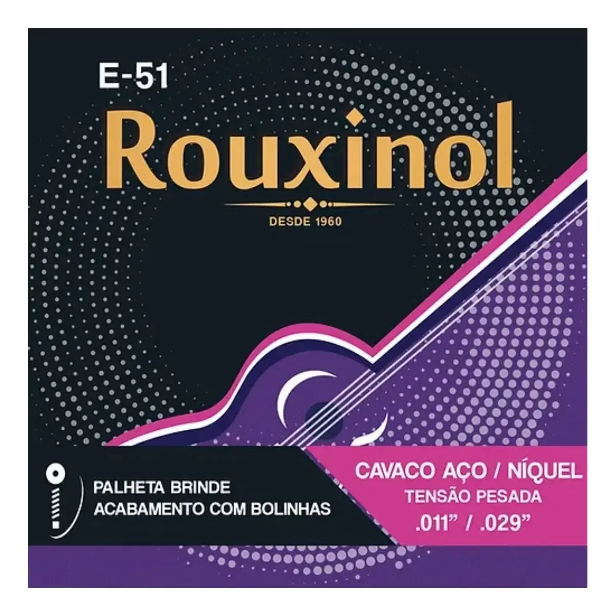 Encordoamento Rouxinol Cavaco Aço.011 Níquel E51