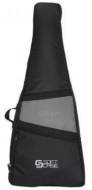 Capa Guitarra Soft Case Start Preto/Cinza Acolchoada