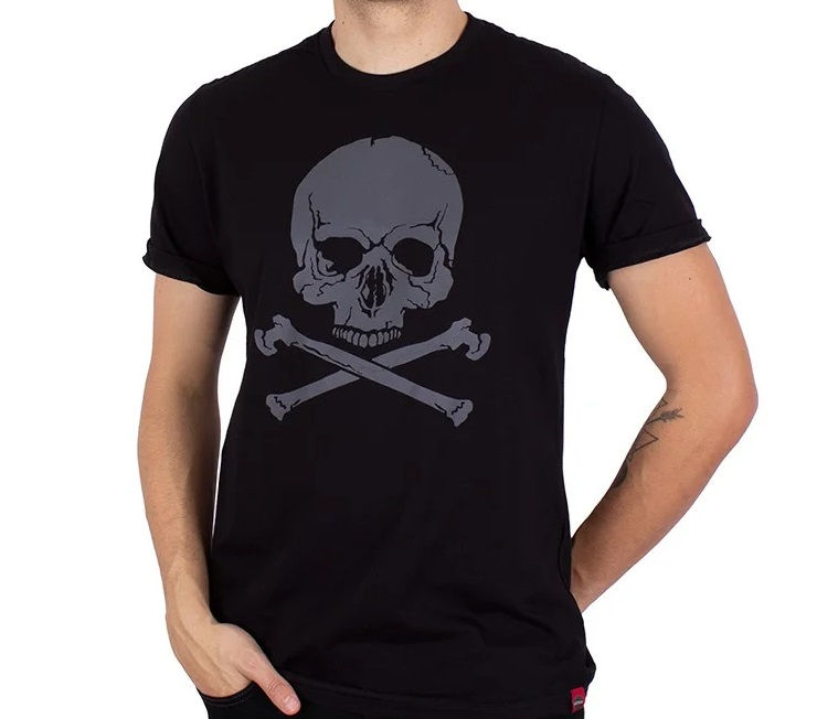 Miniatura: Camiseta Caveira Ossos Preta A12260