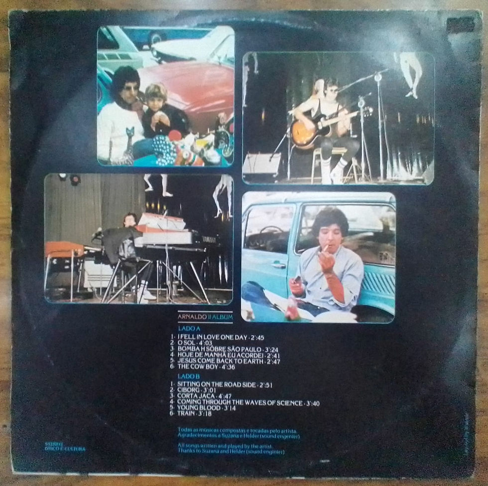 Miniatura: Vinil Lp Arnaldo Singin´ Alone Com Encarte EX