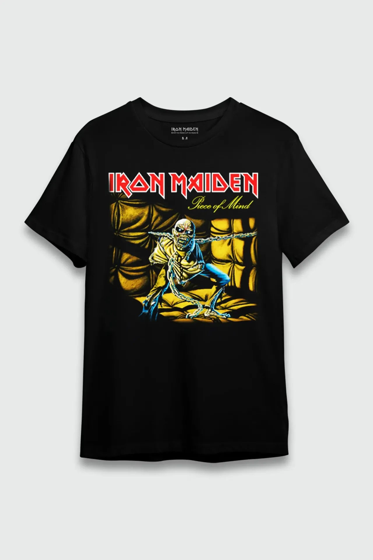 Camiseta Iron Maiden Piece Of Mind Plus Size Preto OF0012