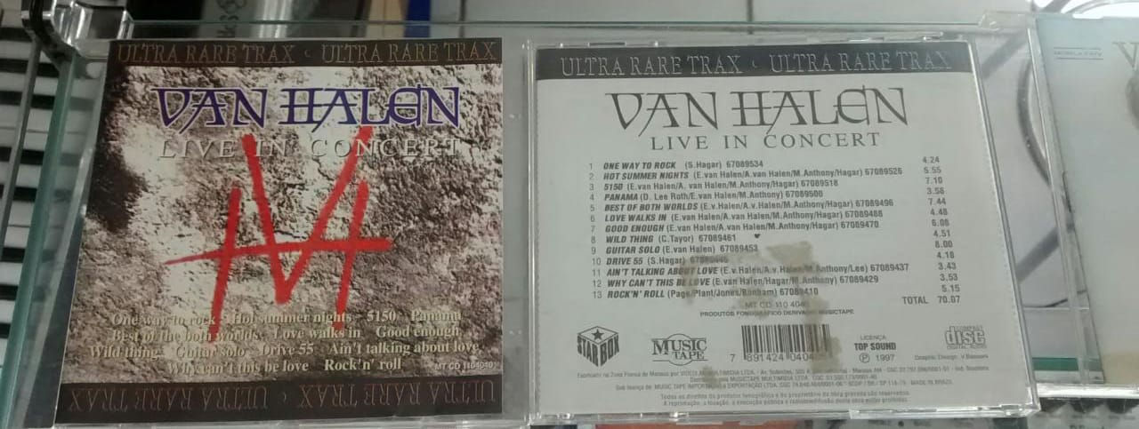 Cd Usado Van Halen Live in Concert Ultra Rare Trax CDU2962
